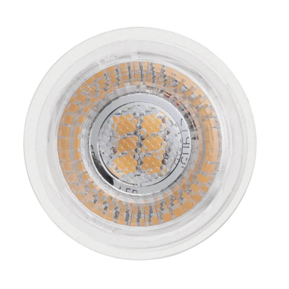 LED Einbauleuchte Modul Nova Mini 2700K Klar - Ansicht von oben mit warmweißer Beleuchtung.