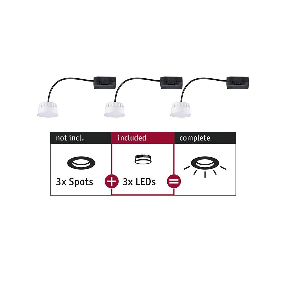 LED Modul Choose LED 3er-Set 2700K  Paulmann   