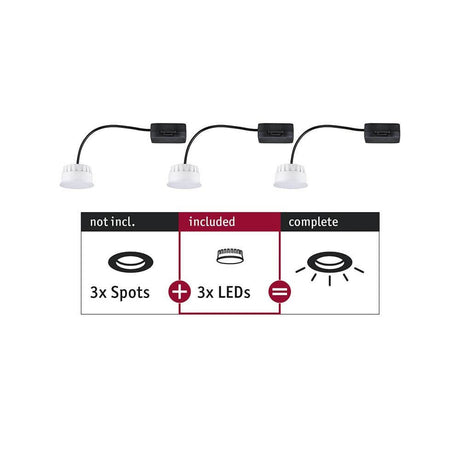 Módulo LED Elegir juego de 3 LED 2700K