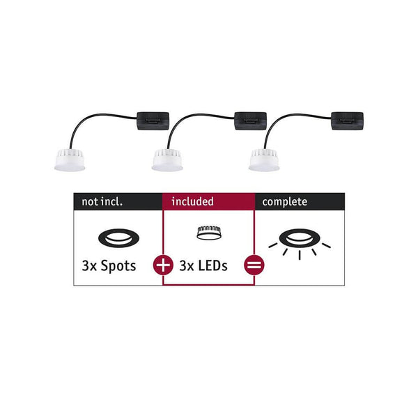 LED Vælg modul LED Sæt med 3 2700K med 3 spots og 3 LED'er, ideel til at kombinere med Choose! Spot sæt.