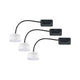LED Modul Choose LED 3er-Set 2700K - flache Coin-Leuchtmittel mit Anschlussbox für individuelle Kombination.