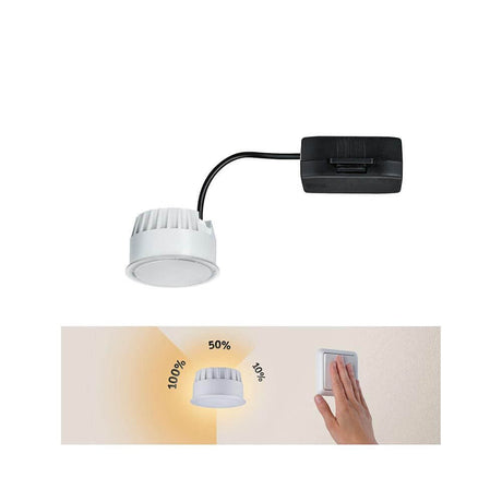 LED Modul Nova with 3-step dimmer 2700K and dimmer indicator for the brightness levels.