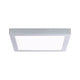 LED Panel Abia Eckig Satiniert, Chrom - modernes, flaches Design mit satinierter Abdeckung für gleichmäßige Lichtverteilung.