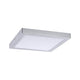 LED Panel Abia Eckig Satiniert, Chrom - modernes, flaches Design mit satinierter Kunststoffabdeckung.