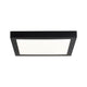 LED Panel Abia Eckig Schwarz-Matt, modernes Design mit flachem Aufbau und gleichmäßiger Lichtverteilung.