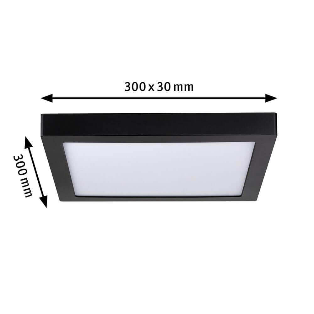 Pannello a LED Abia Angular Black-Matt