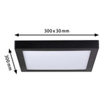 Pannello a LED Abia Angular Black-Matt