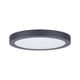 LED Panel Abia Wand- und Deckenleuchte Dunkelgrau mit flachem Aufbau und satinierter Kunststoffabdeckung
