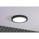 LED Panel Abia Wand- und Deckenleuchte Dunkelgrau an Decke montiert, modernes und flaches Design.