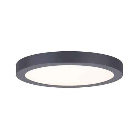 LED Panel Abia Wand- und Deckenleuchte Dunkelgrau - moderne flache Deckenleuchte mit gleichmäßiger Lichtverteilung.