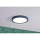LED Decken Panel Abia Ø 30cm Grau-Blau, Satiniert - modernes Design mit satinierter Abdeckung und gleichmäßiger Lichtverteilung