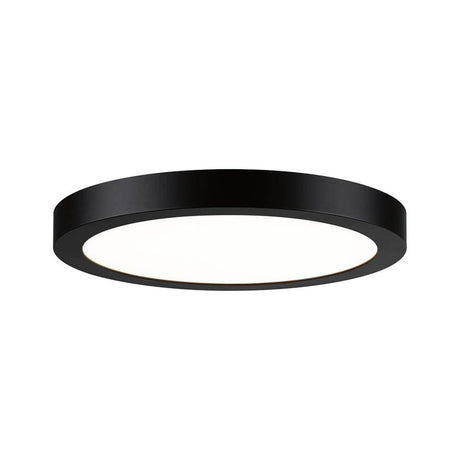 LED Panel Abia Rund Schwarz-Matt – modernes, flaches Design mit gleichmäßiger Lichtverteilung für stilvolle Räume.