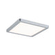 LED Panel Atria Shine Warmweiß Chrom – eckiges LED Panel in Chrom matt für gleichmäßige Raumausleuchtung.