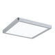 LED Panel Atria Shine 19 x 19cm Eckig Chrom-Matt in modernem Design für harmonische Raumausleuchtung.