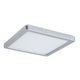 LED Panel Atria Shine 19 x 19cm Eckig Chrom-Matt in moderner, schwebender Design-Optik.