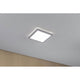 LED Panel Atria Shine 19 x 19cm Eckig Chrom-Matt an Decke montiert, warmweißes Licht für Wohnräume.