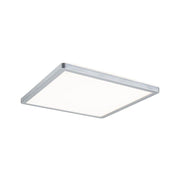 LED Panel Atria Shine Eckig Chrom-Matt 29 x 29cm in moderner, quadratischer Design-Optik.