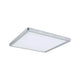LED Panel Atria Shine Eckig Chrom-Matt 29 x 29cm in schwebender Leuchtoptik mit warmweißer Ausleuchtung.
