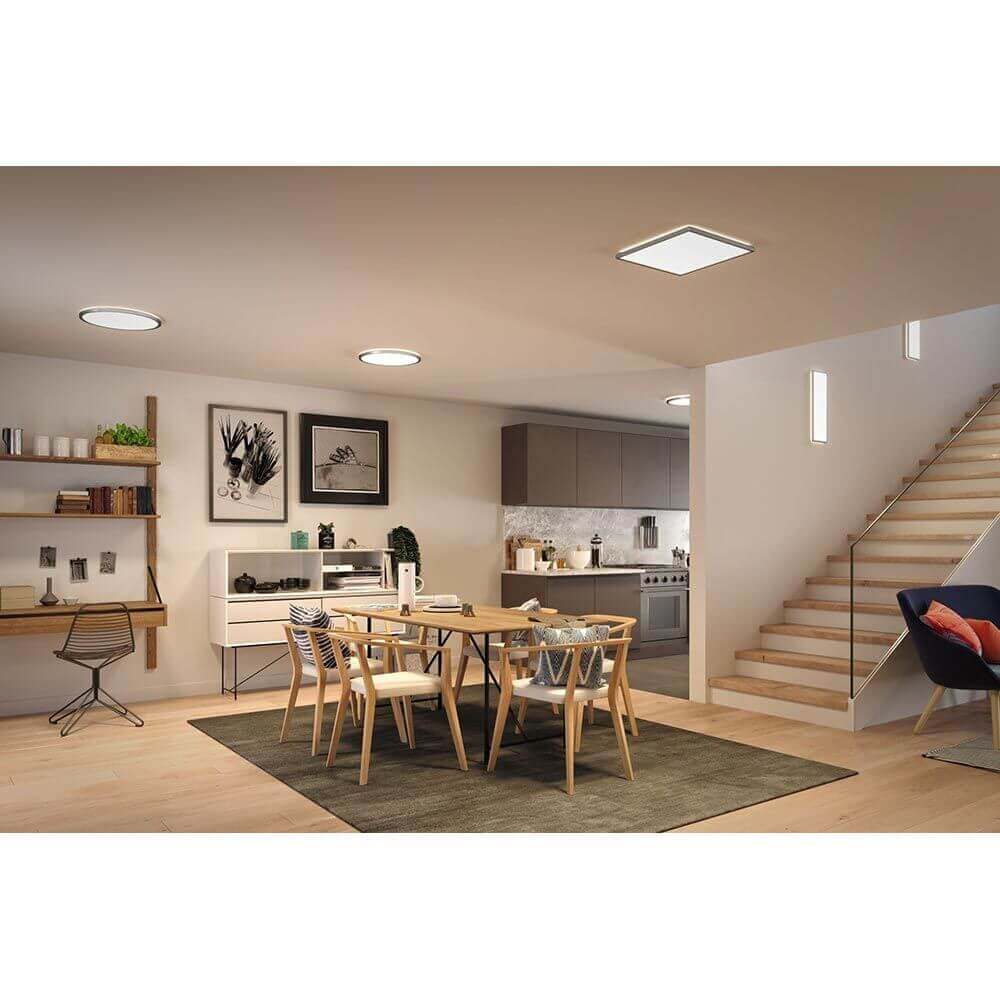 Atria LED Deckenleuchte Shine Chrom-Matt mit 3-Stufen Dimmer