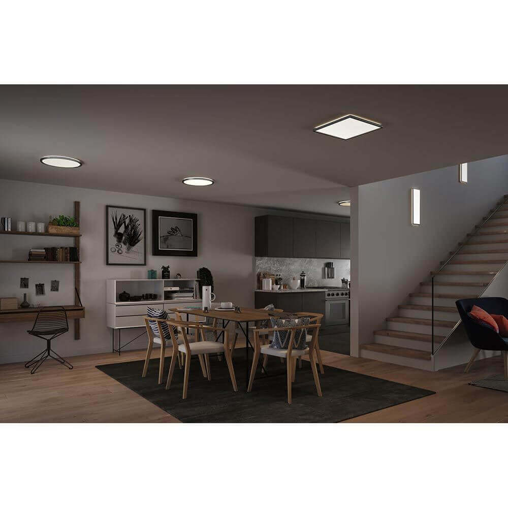 Atria LED Deckenleuchte Shine Chrom-Matt mit 3-Stufen Dimmer
