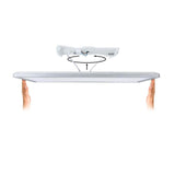 Atria LED Deckenleuchte Shine Chrom-Matt mit 3-Stufen Dimmer