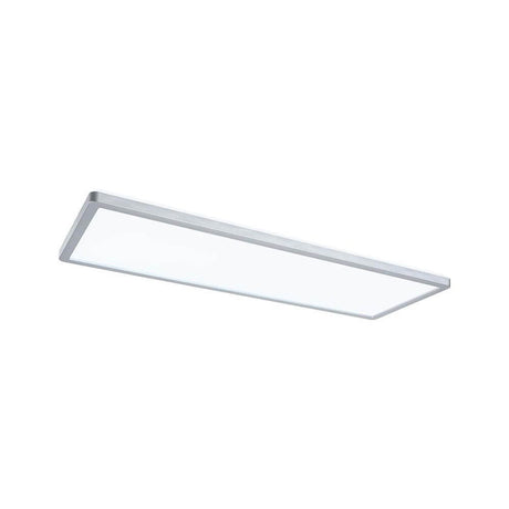 Atria LED Deckenleuchte Shine Chrom-Matt mit 3-Stufen Dimmer - eckiges LED Panel in modernem Design.