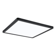 LED Panneau plafonnier et mural Atria Shine 4000K noir, design carré en noir pour un éclairage uniforme de la pièce.