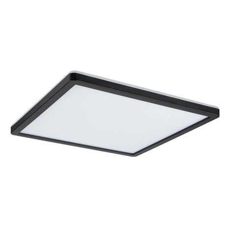 LED Decken & Wand Panel Atria Shine 4000K Schwarz in schwarzem Design für gleichmäßige Raumausleuchtung.