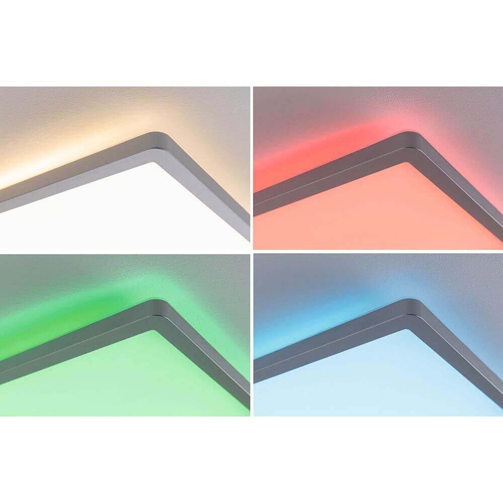 LED Panel Atria Shine ceiling light RGBW Chrom-Matt