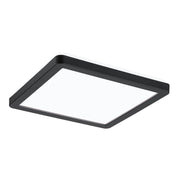 Atria LED panneau de plafond et mural Shine noir au design élégant avec lumière blanc chaud et éclairage homogène de la pièce