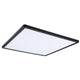 LED Panel Atria Shine in Schwarz, 420x420mm, eckig mit Stufen-Dimmer für Wohn- und Schlafräume.