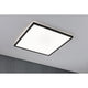 LED Panel Atria Shine in Schwarz, eckig, 22W, ideal für Wohnräume mit dimmbarem warmweißen Licht.