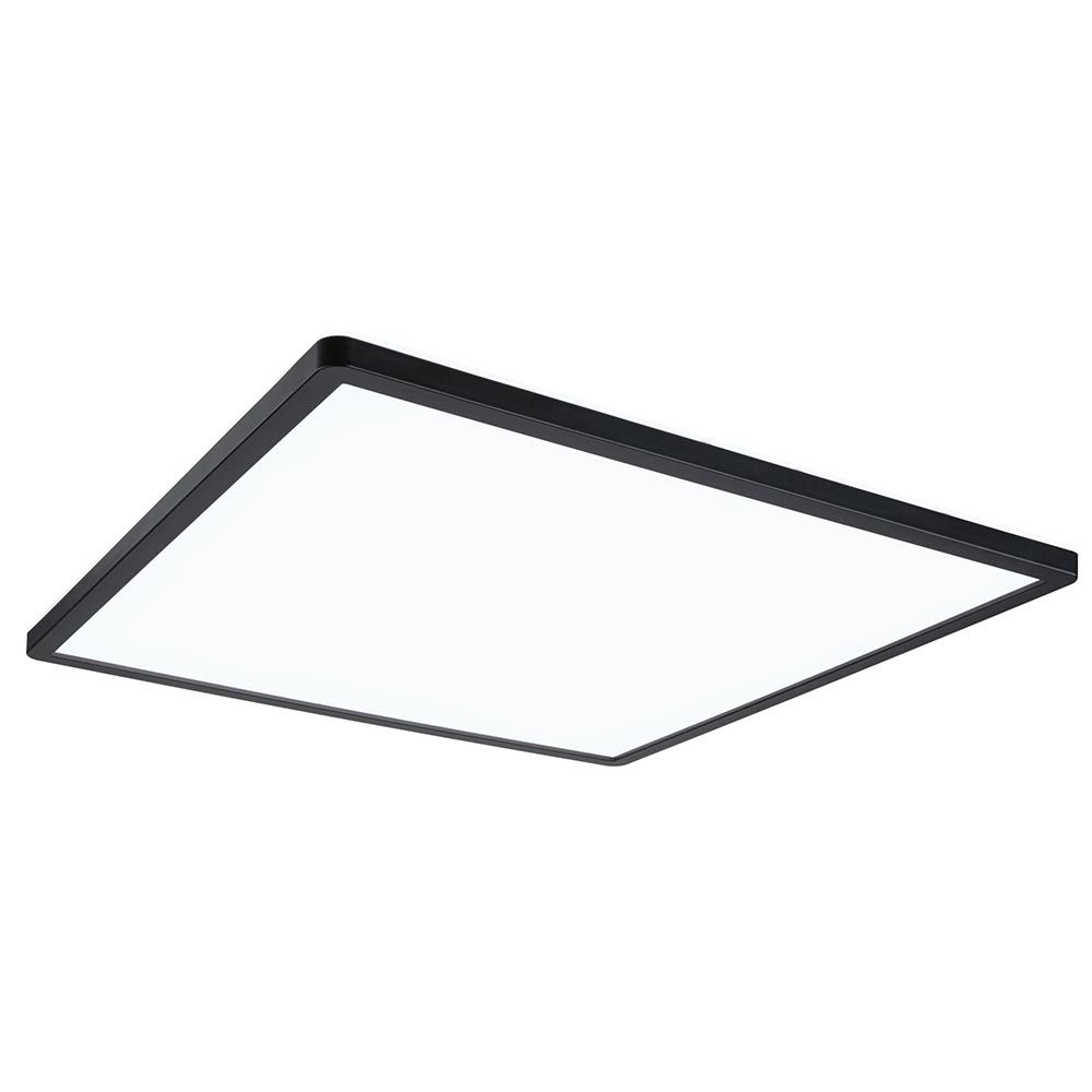 Eckiges LED Panel Atria Shine in Schwarz, 420x420mm, ideal für Wohnräume mit 3-Step-Dim Funktion.