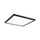 LED Panel Atria Shine Quadratisch Schwarz - modernes 16W LED Panel für gleichmäßige Raumausleuchtung in Wohn- und Schlafräumen.