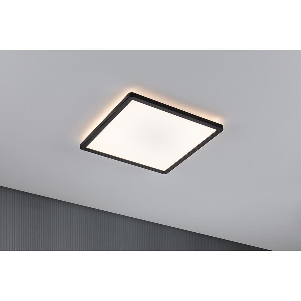 LED Panel Atria Shine Quadratisch Schwarz  Paulmann   