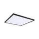 LED Panel Atria Shine Quadratisch Schwarz mit Stufen-Dimmer in quadratischer Form, ideal für Wohnräume.