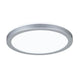 LED Panel Atria Shine Chrom-Matt Rund Ø 19cm in moderner, runder Form mit eleganter Chrom matt Oberfläche.