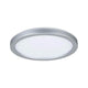 LED Panel Deckenlampe Atria Shine Ø 19cm Chrom-Matt für gleichmäßige Raumausleuchtung.
