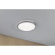 LED Panel Atria Shine Rund Chrom-Matt, 16W, ideal für Wohn- und Schlafräume, warmweißes Licht, schwebende Leuchtoptik.