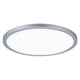 LED Panel Atria Shine Rund Chrom-Matt - runde Deckenleuchte mit warmweißem Licht und schwebender Optik.
