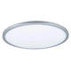 LED Panel Atria Shine Rund Chrom-Matt 3 Stufen-Dimmer in runder Form mit warmweißem Licht.