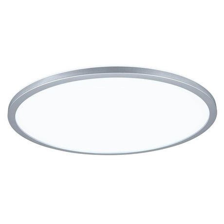 LED Panel Atria Shine Rund Chrom-Matt 3 Stufen-Dimmer in runder Form mit warmweißem Licht.