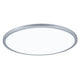 LED Panel Atria Shine Rund Chrom-Matt 3 Stufen-Dimmer in runder Form mit warmweißem Licht.