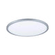 LED Panel Atria Shine Rund Chrom-Matt mit Stufen-Dimmer - runde Designlampe für Wohnräume mit dimmbarer Funktion.