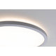 LED Panel Atria Shine Rund Chrom-Matt mit Stufen-Dimmer - Detailansicht der runden LED Deckenleuchte.