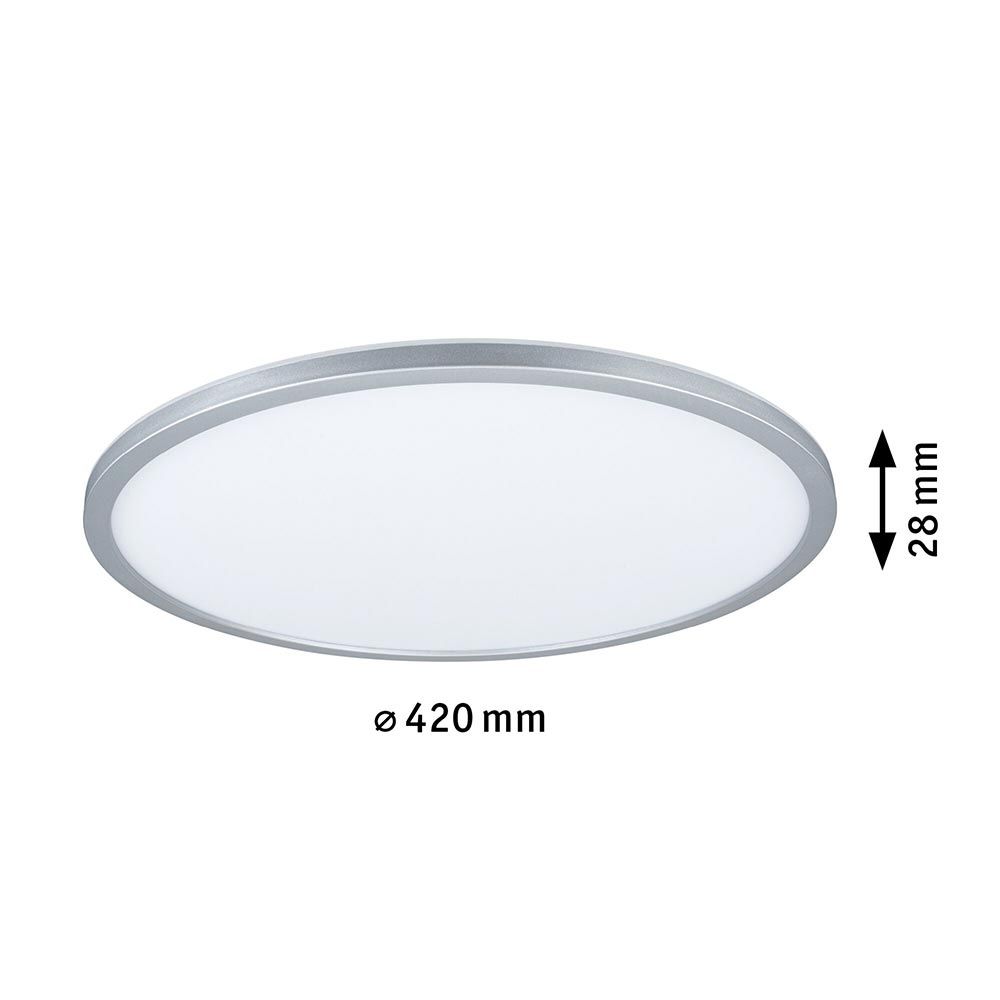 LED Panel Atria Shine Round RGBW Dimmable Chrome