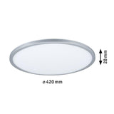 LED Panel Atria Shine Round RGBW Dimmable Chrome