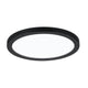 Rundes LED Panel Atria Shine in Schwarz Ø 19cm für Wohnräume, bietet warmweißes Licht und moderne Gestaltung.