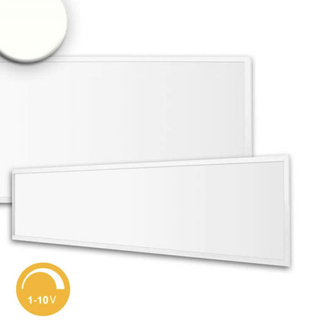 LED Panel Business Line 1200 Neutralweiß 1-10 V Dimmbar 4250lm Weiß flache LED-Deckenleuchte in Weiß.