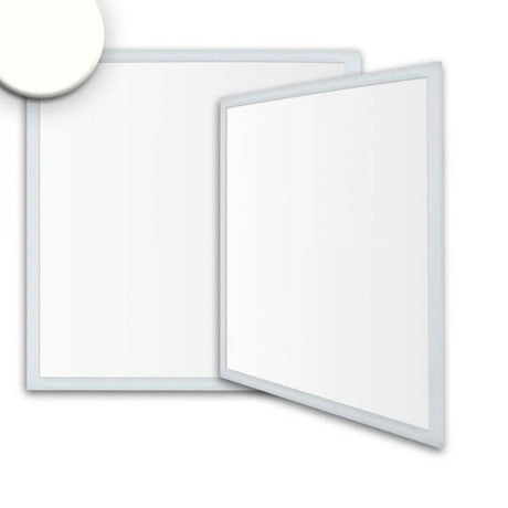 LED Panel Business Line 600 Neutralweiß 4250lm Silber in flachem Design mit weißem Kunststoffglas